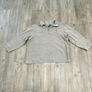 Polo Ralph Lauren 1/4 zip 100%cotton sweater XL